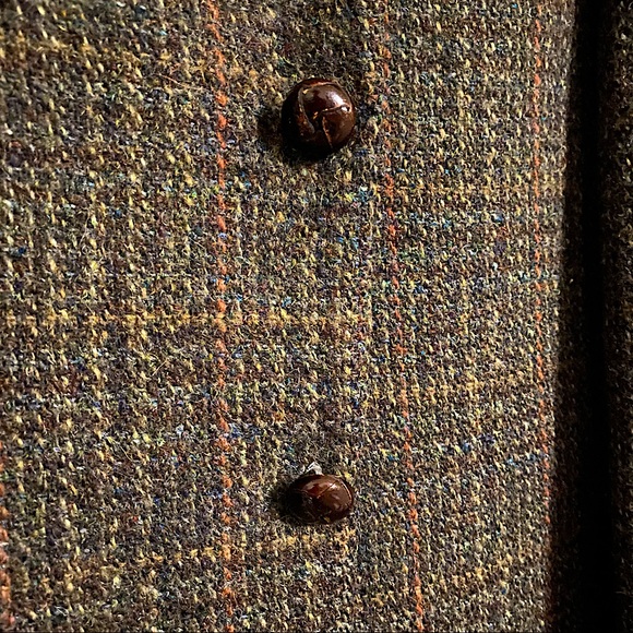 Vintage English Harris Tweed Blazer - Picture 3 of 5